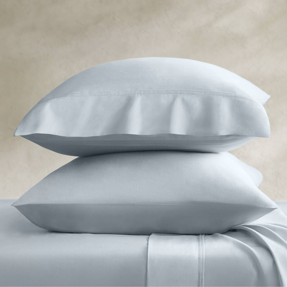 Sateen Pillowcase Set, Blue color
