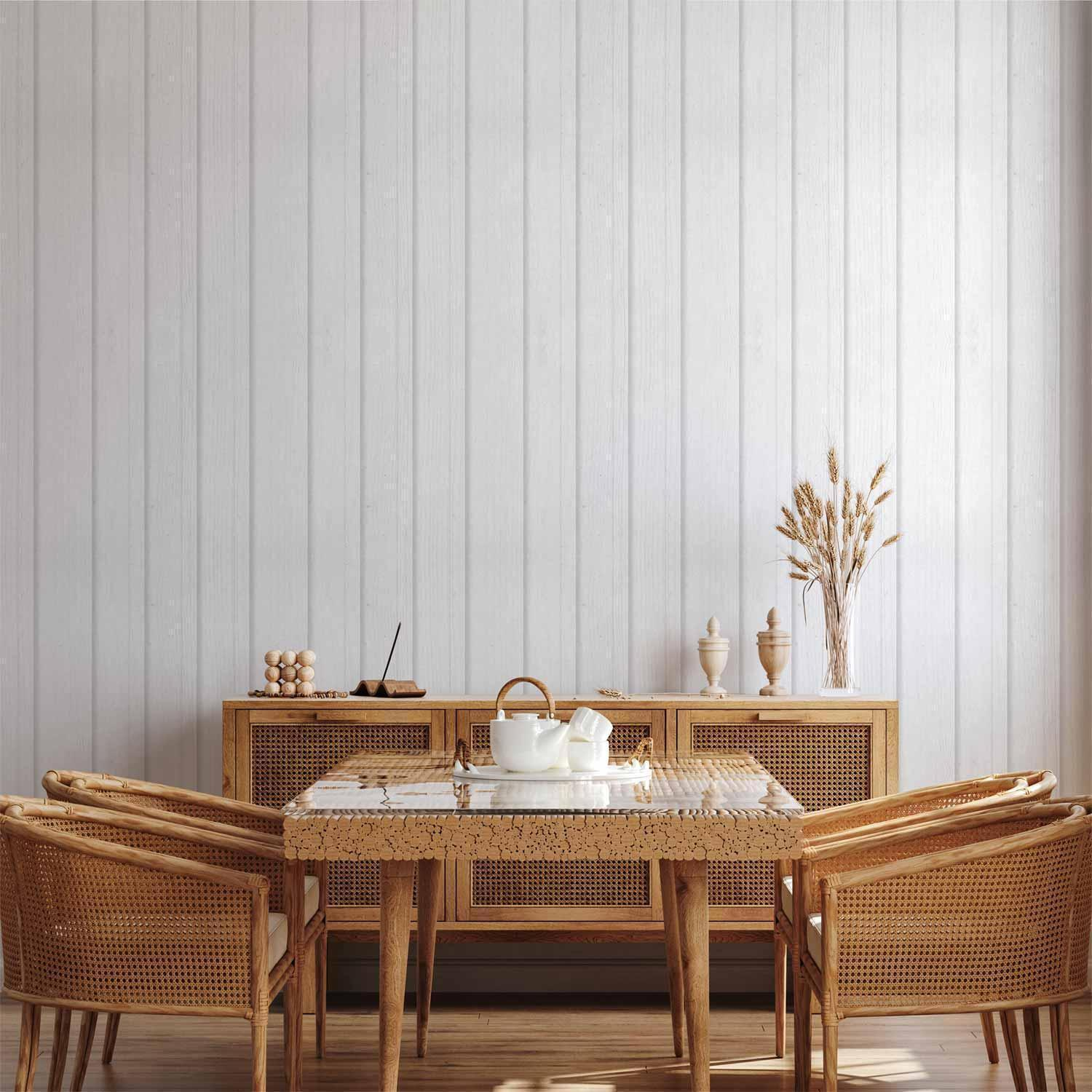 High-Quality Fade-Resistant Vertical Wood Pattern Wallpaper