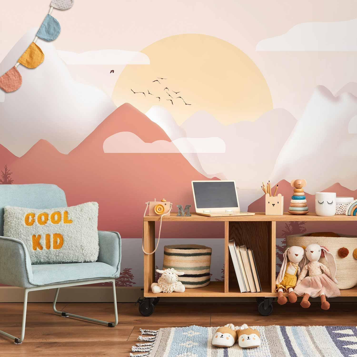 Landscape at Sunset Wall Mural – 3D Effect and UV Protection