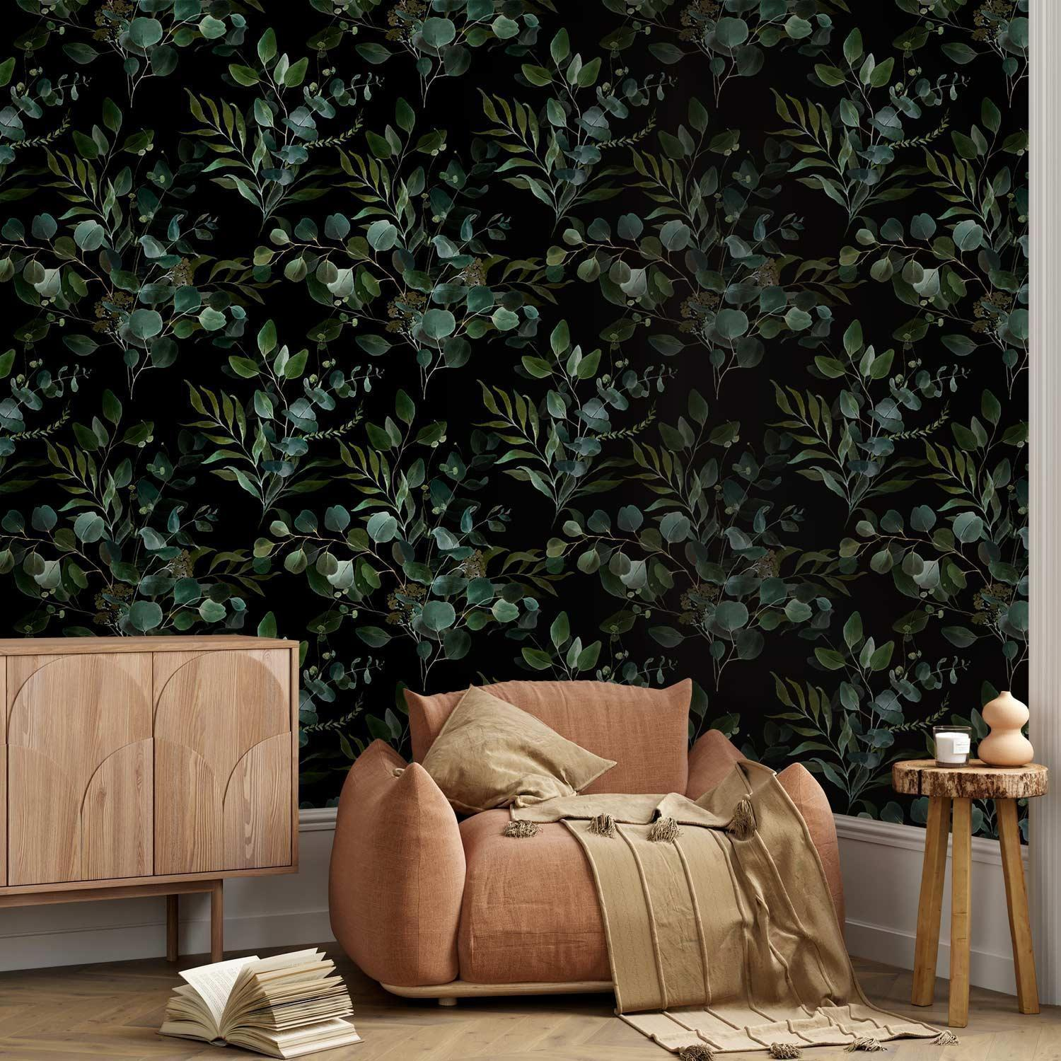 Premium Fade-Resistant Painted Nature Wallpaper
