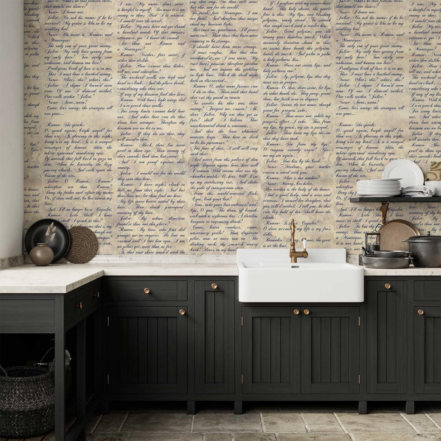 Premium Fade-Resistant Verses of Love Wallpaper