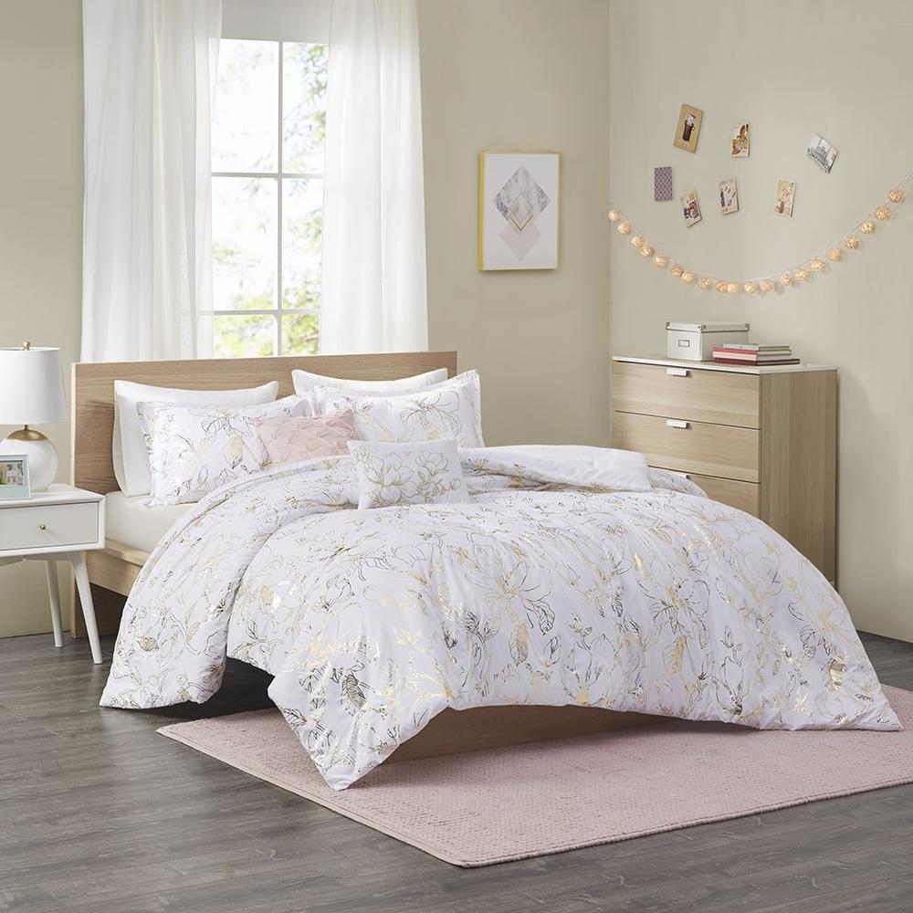 Floral Print Comforter Set