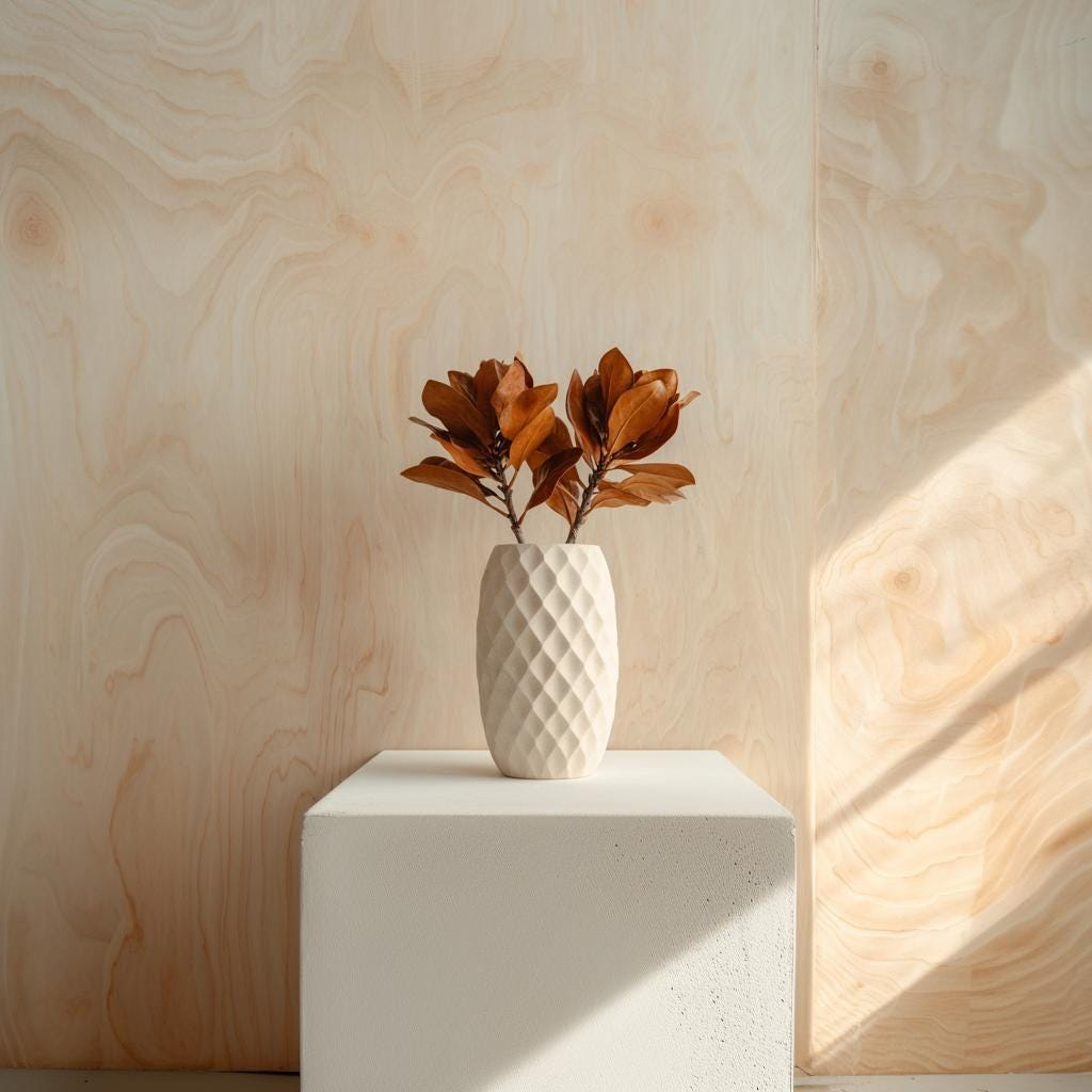 Diamond Geometric Vase – 3D Printed Sculptural Vase for Modern Minimalist Interiors