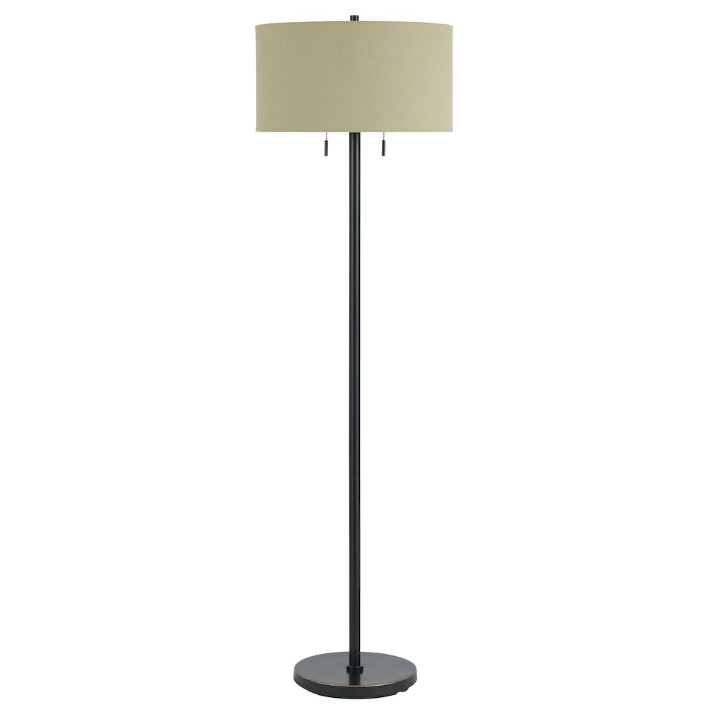 60W x 2 Calais Metal Floor Lamp – Dark Bronze