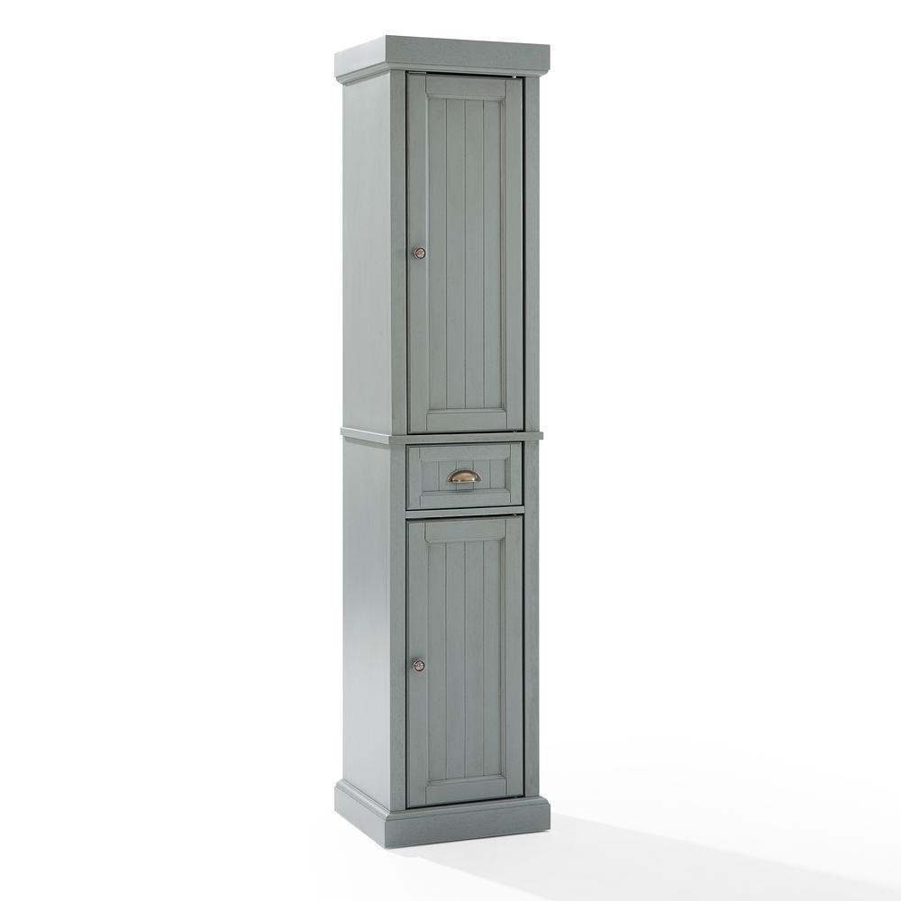 Seaside Tall Linen Storage Cabinet