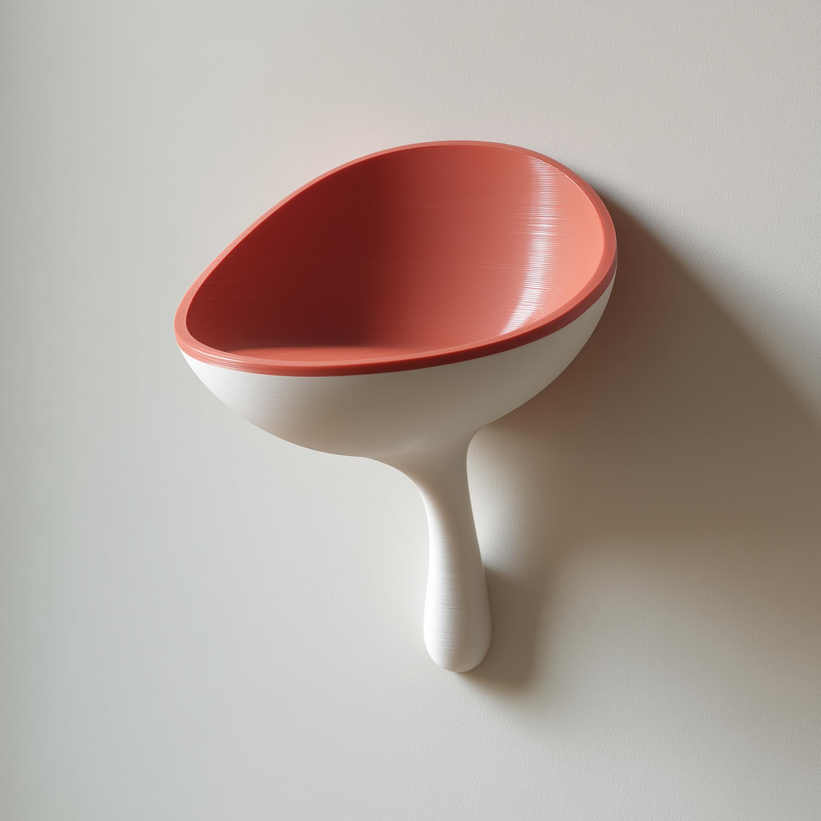 3D Printed Scoop Wall Shelf – Minimal Floating Catchall Bowl for Entryway, Bedroom & Office Storage