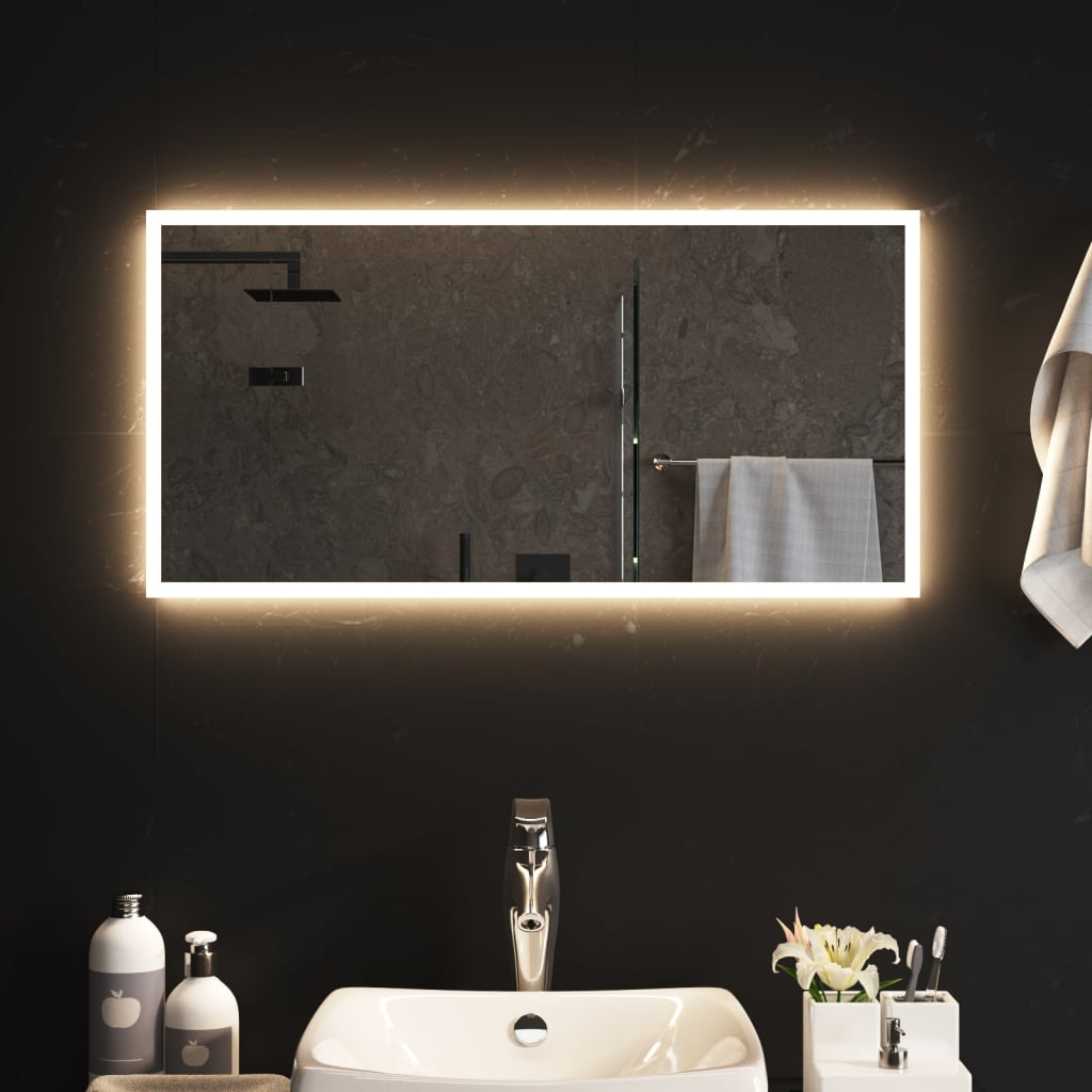 vidaXL LED Bathroom Mirror 80x40 cm