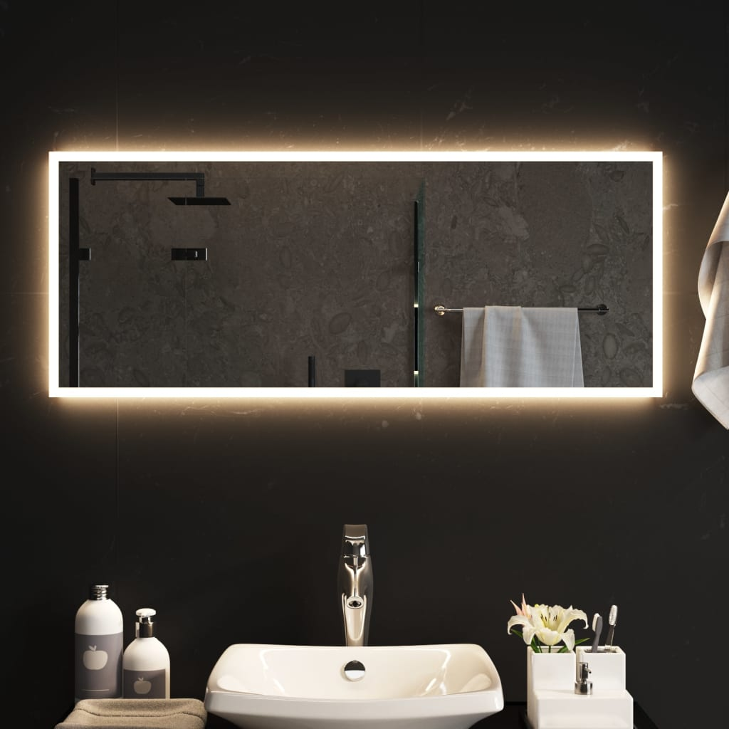 vidaXL LED Bathroom Mirror 100x40 cm