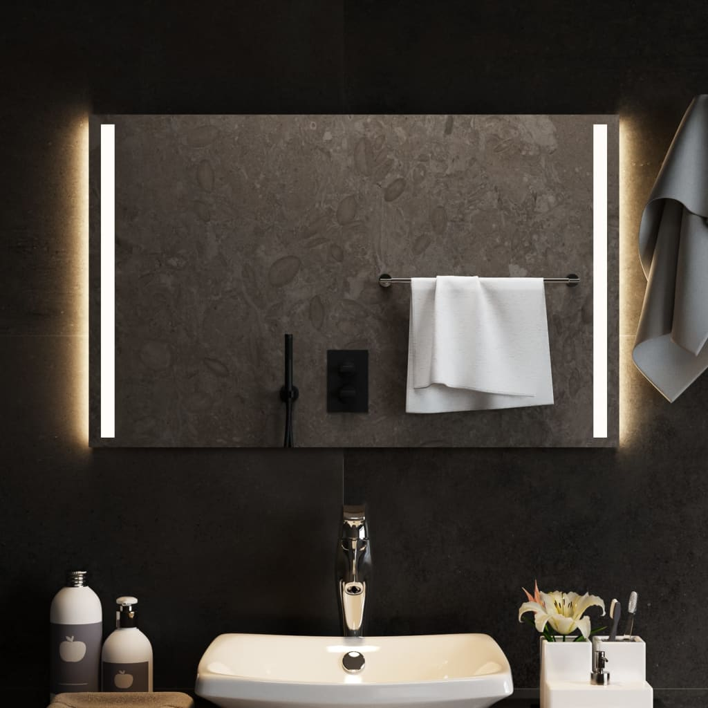 vidaXL LED Bathroom Mirror 80x50 cm