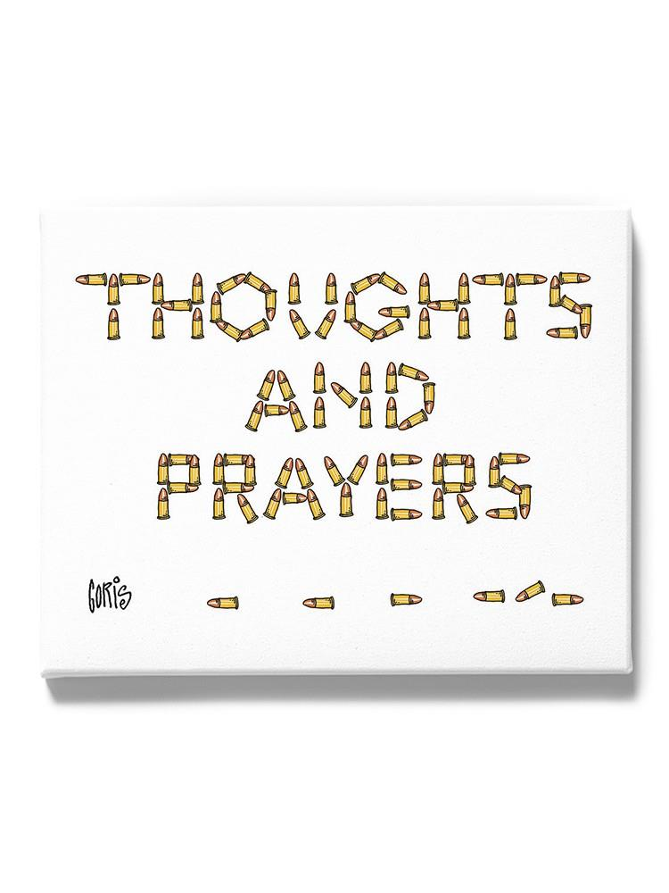 Thoughts, Prayers And Bullets Wall Art -Dennis Goris Designs