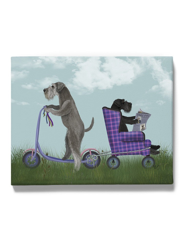 Schnauzer Scooter Wall Art -Fab Funky Designs