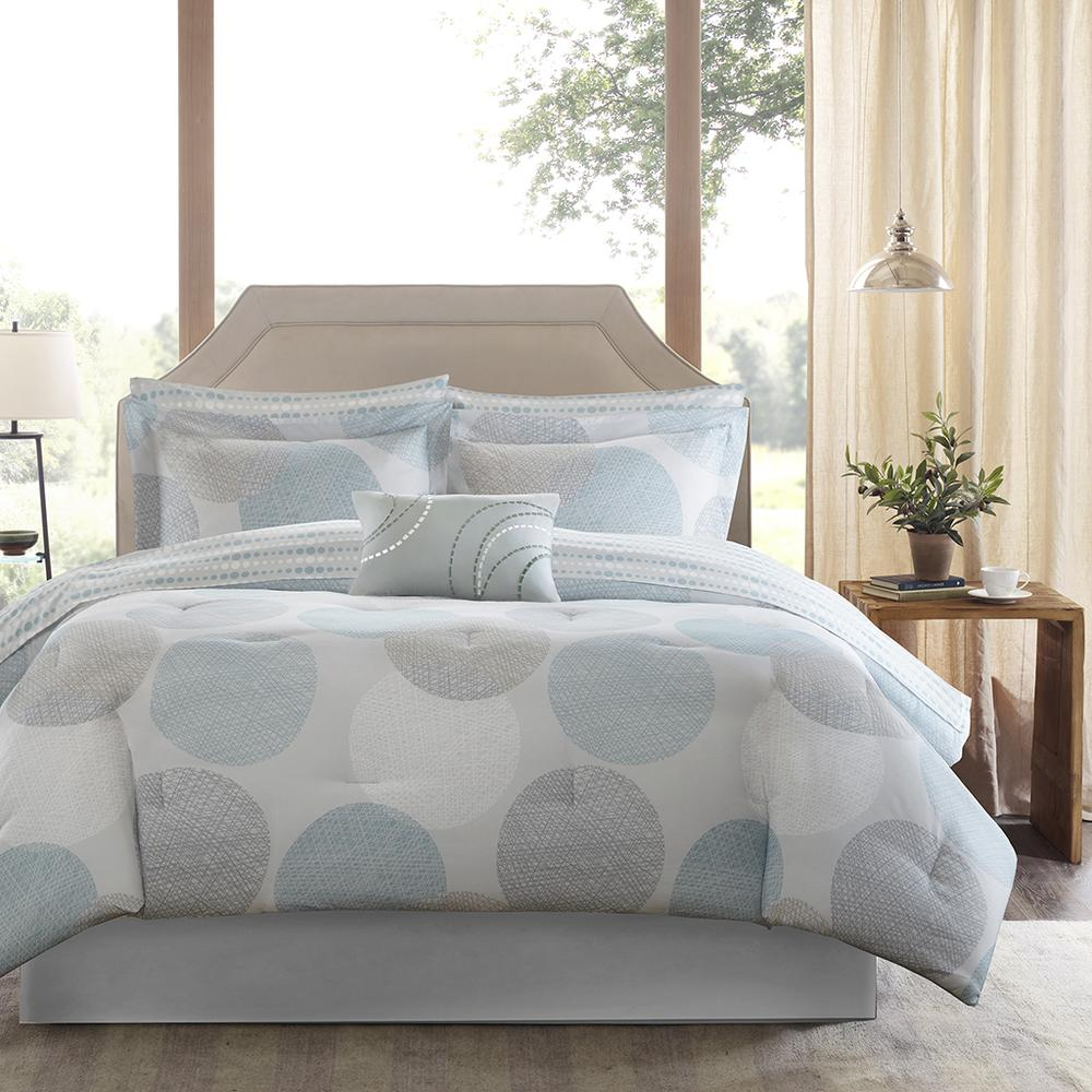 9 Piece Comforter Set with Cotton Bed Sheets