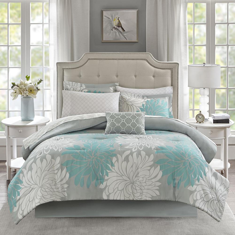 9 Piece Comforter Set with Cotton Bed Sheets