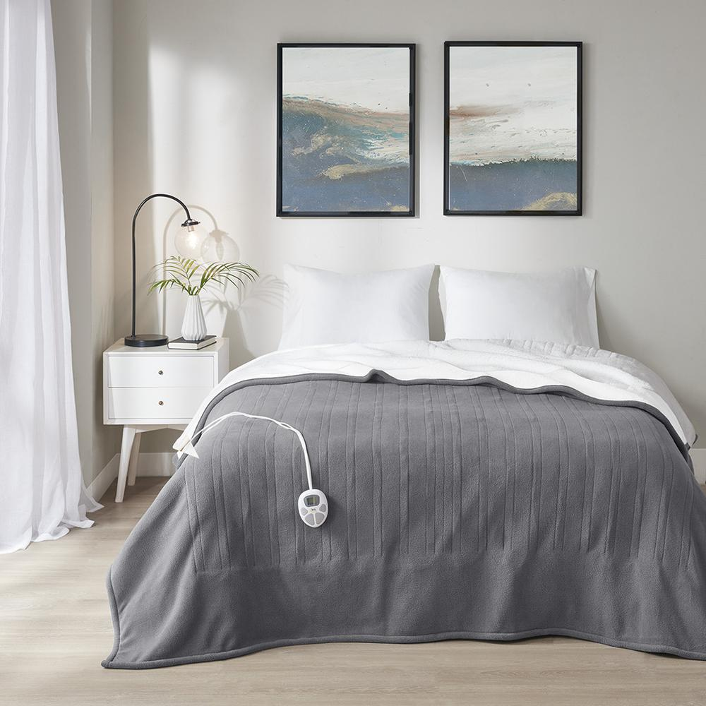 Serta Fleece to Sherpa Heated Blanket