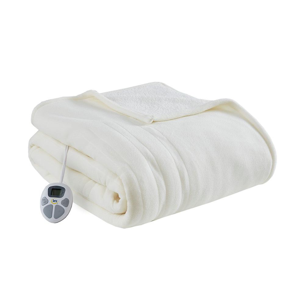 Serta Fleece to Sherpa Heated Blanket
