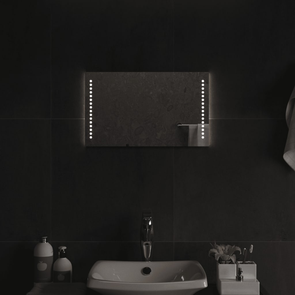 vidaXL LED Bathroom Mirror 30x50 cm
