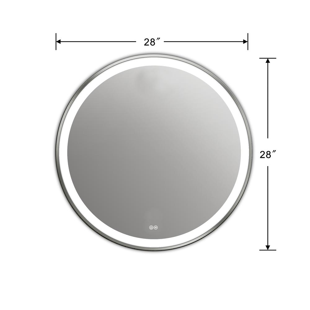 SPECULO Embedded LED Mirror 6000K Daylight White 28" Wide