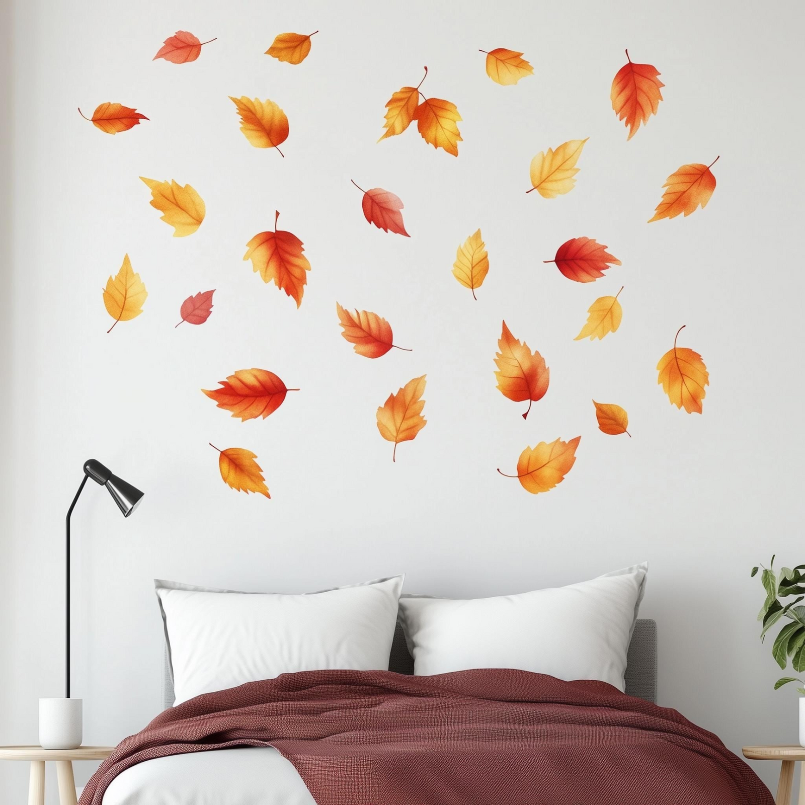 Autumn Leaves Peel and Stick Wall Decal Set (25 Pieces)