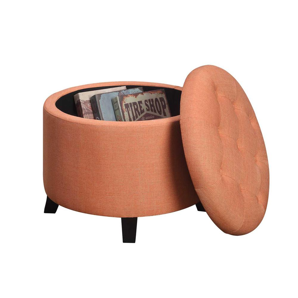 Designs4Comfort Round Storage Ottoman