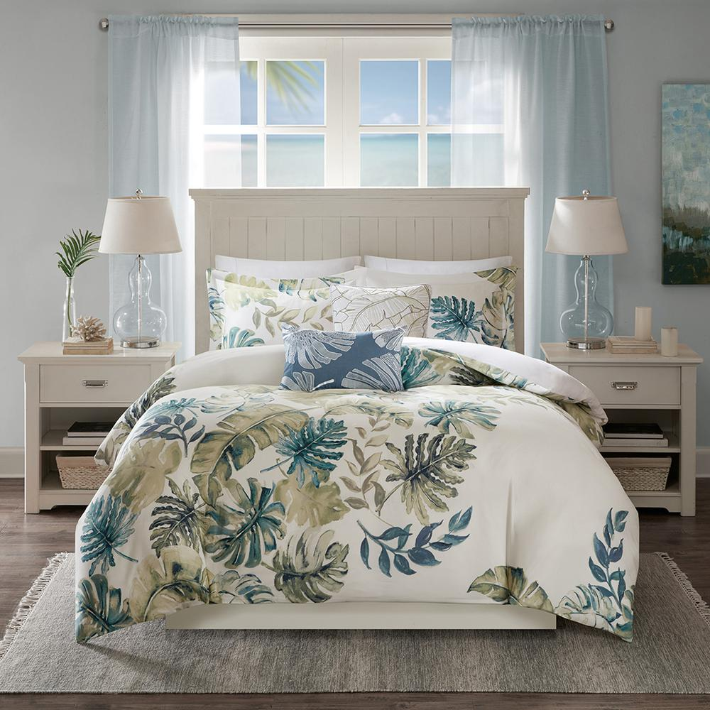 Cotton Printed 5 Piece Duvet Cover Set