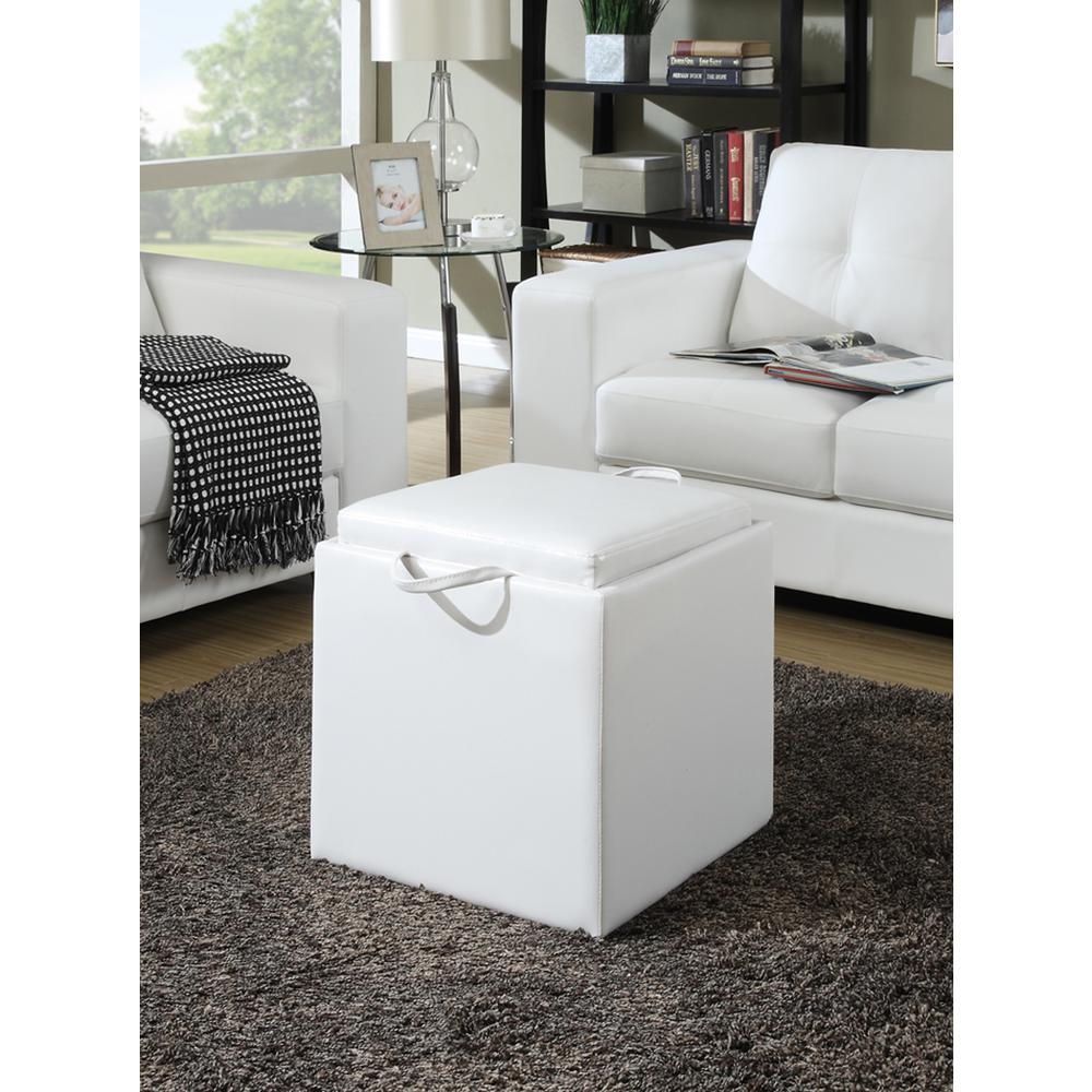Park Avenue Single Ottoman with Stool and Reversible Tray