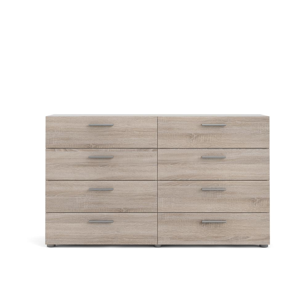 Austin 8 Drawer Double Dresser, Truffle Oak