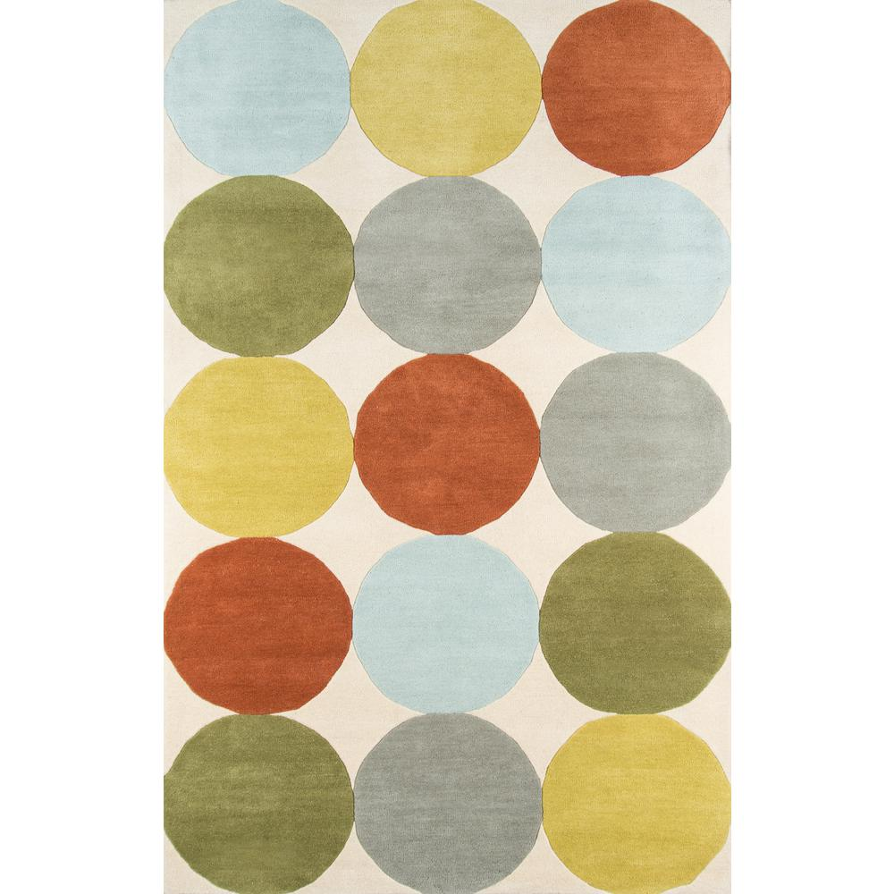 Modern Runner Area Rug, Multi, 2'3" X 8' Runner