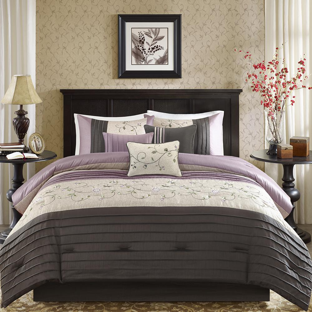 Embroidered 7 Piece Comforter Set