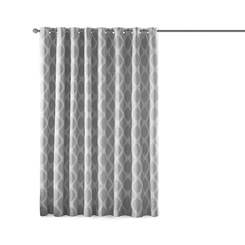 Printed Ikat Blackout Patio Curtain