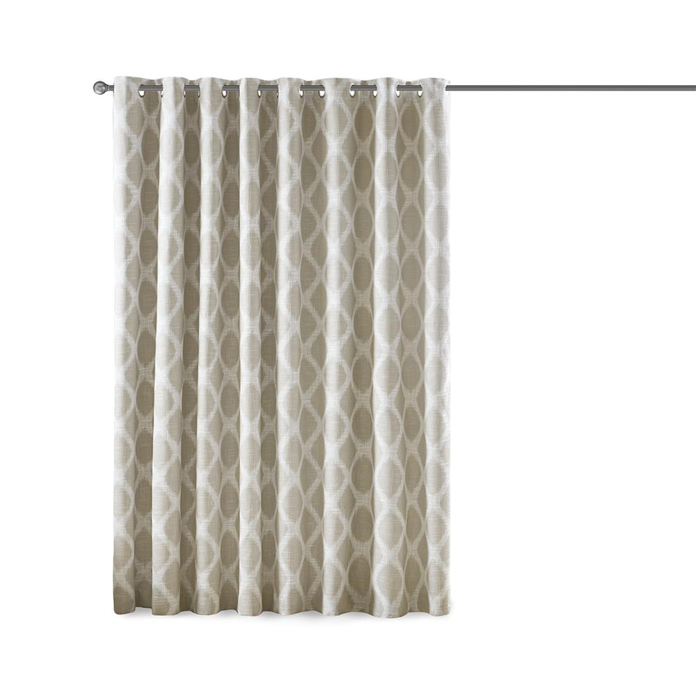 Printed Ikat Blackout Patio Curtain