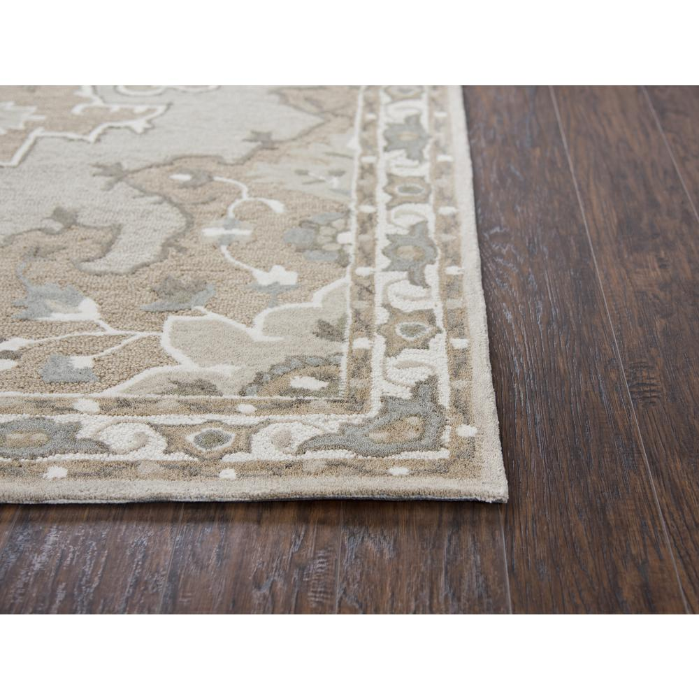 Hand Tufted Cut & Loop Pile Wool Rug, 9' x 12'