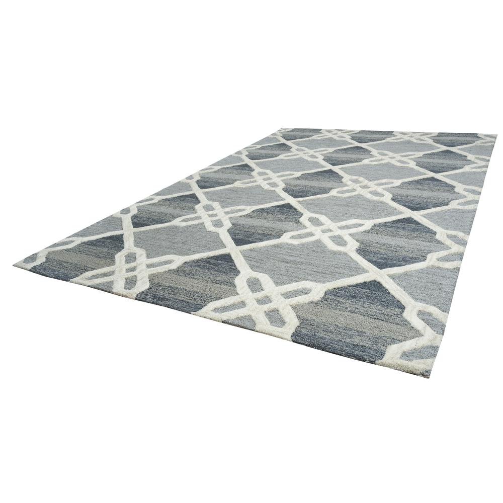 Berlin Blue 8' x 10' Hand-Tufted Rug- BN1010