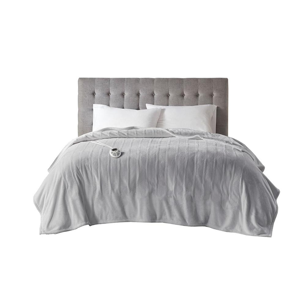 Serta Plush Heated Blanket – Soft Adjustable Warmth