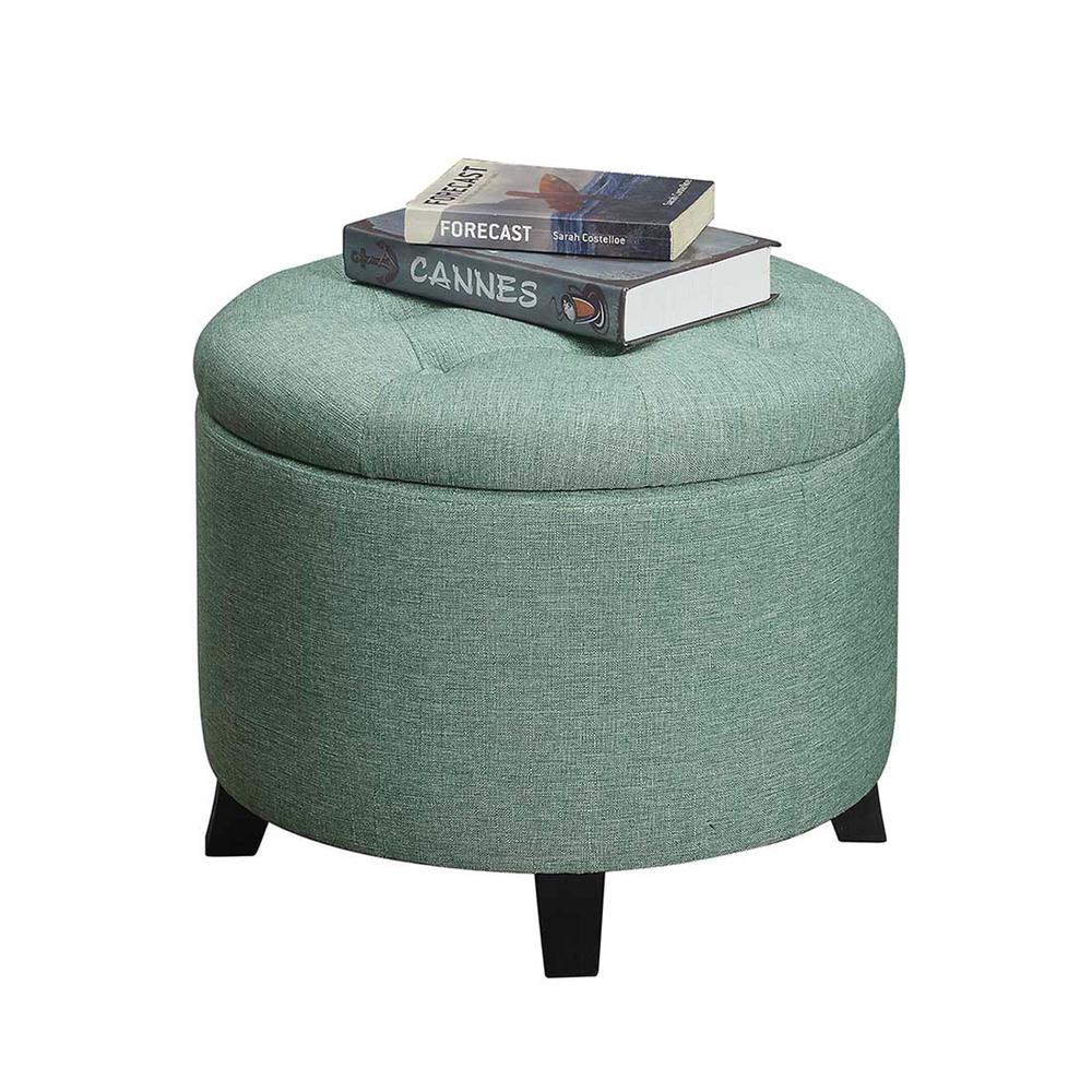 Designs4Comfort Round Storage Ottoman