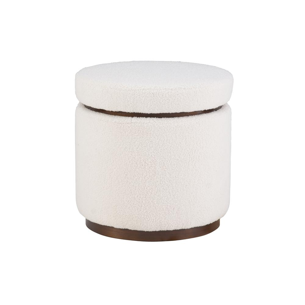 Blanche Storage Ottoman Natural Walnut