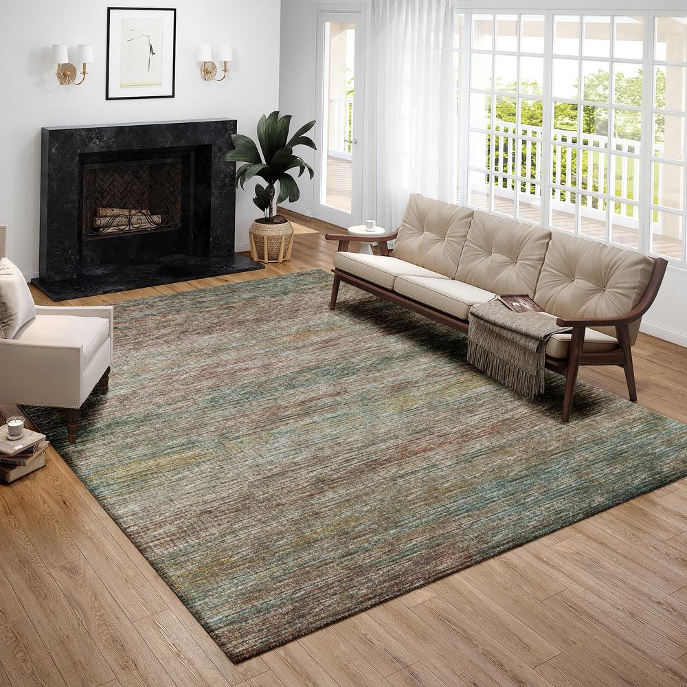 Marston Multi Transitional Striped 9' x 12' Area Rug Multi AMA31
