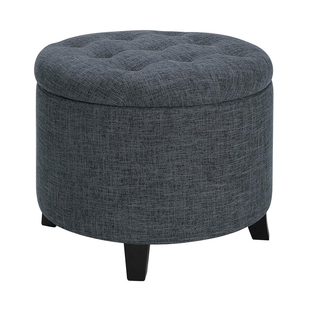 Designs4Comfort Round Storage Ottoman