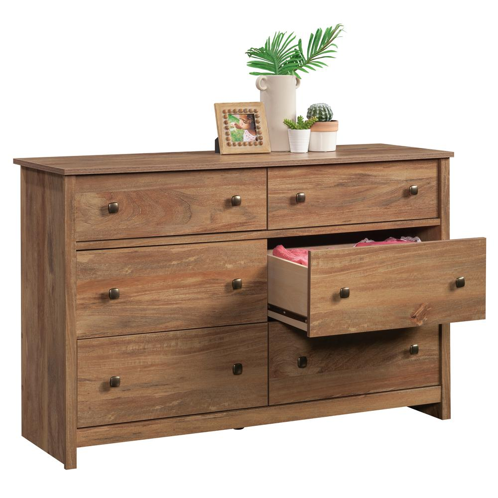 River Ranch 6-Drawer Dresser in Sindoori Mango Finish – Extra-Deep Rustic Bedroom Storage