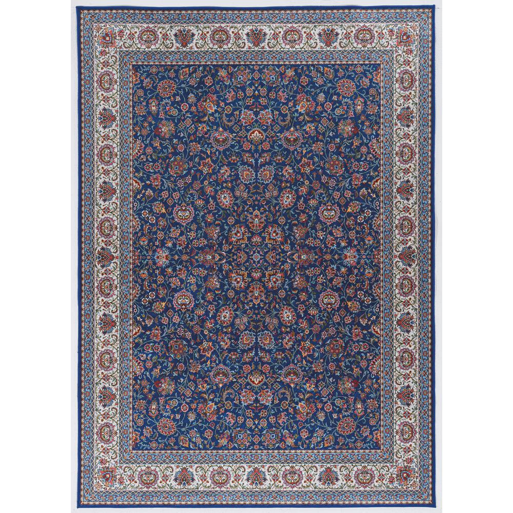 Emerald Ritchie Blue & Ivory 5x7, Rug
