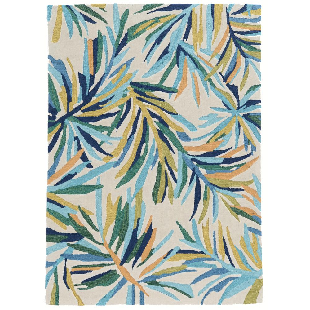 Trio Pike Ivory & Green 5x7, Rug