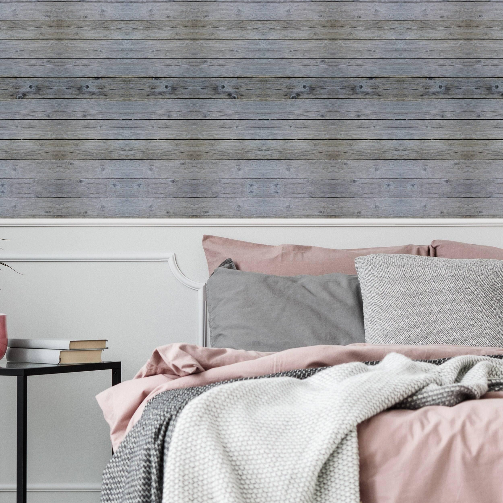 Rustic Wood Plank Wall Decal - Easy Peel and Stick Wallpaper