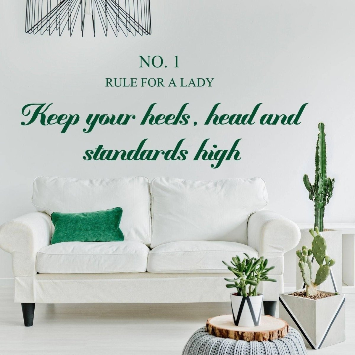 Chic Etiquette Wall Sticker – Typography Vinyl Decal for Refined, Statement Interiors