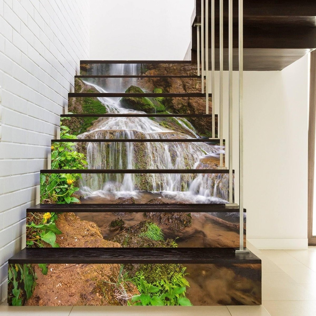 3D Stair Riser Wall Decals – Custom Peel & Stick Vinyl Staircase Stickers for Artistic Home Interiors