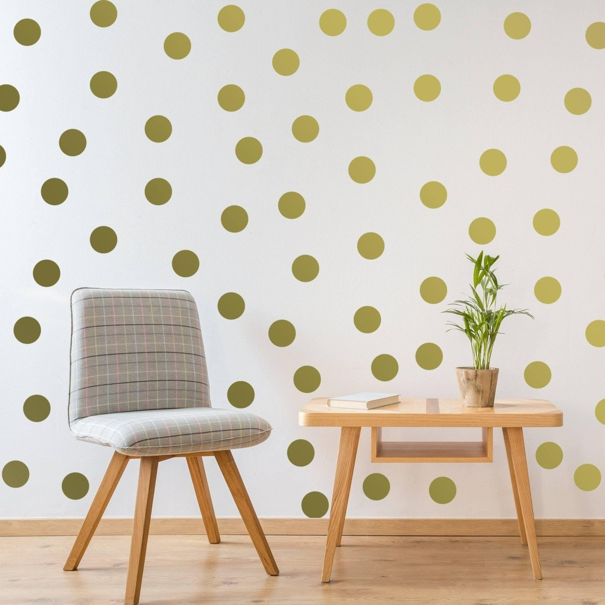 Gold Circle Peel and Stick Wall Decal Set (40 Pieces, 2-Inch)
