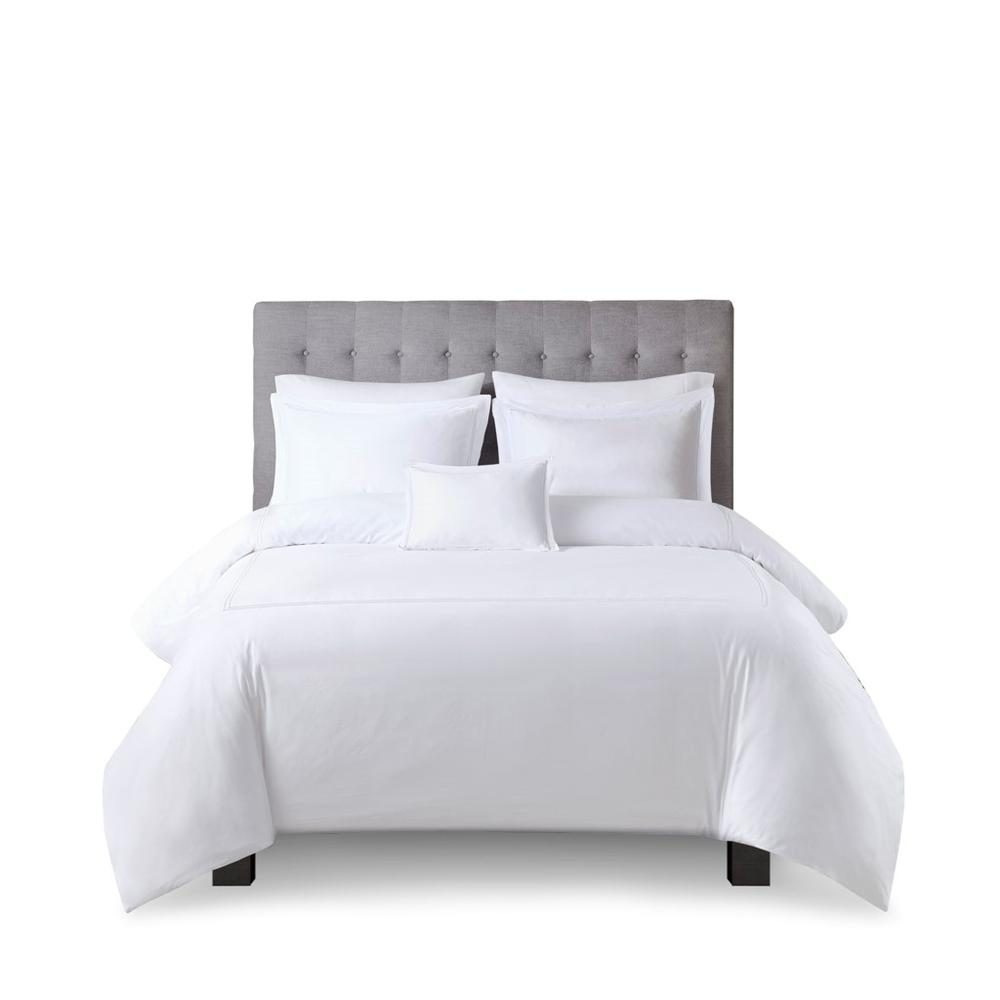 100% Cotton Sateen Embroidered Duvet Cover Set