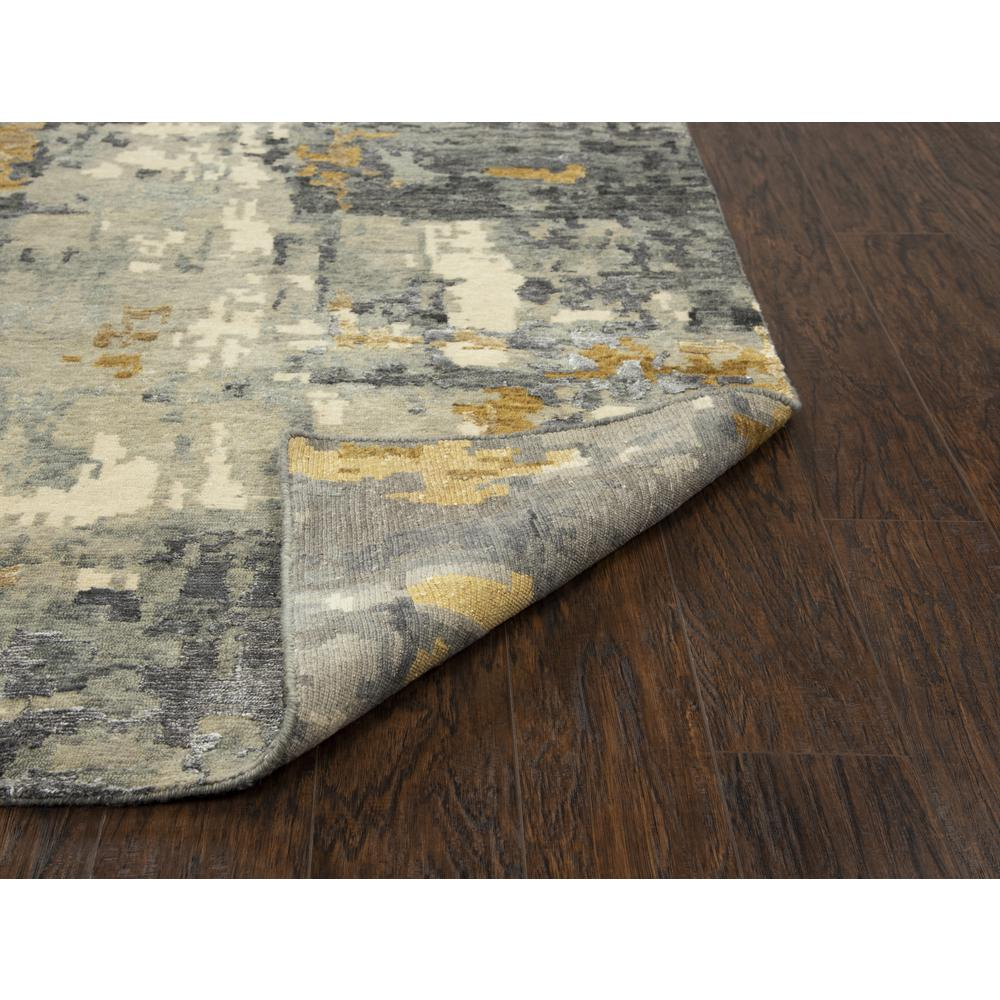 Hand Knotted Cut Pile Wool/ Viscose Rug, 9' x 12'