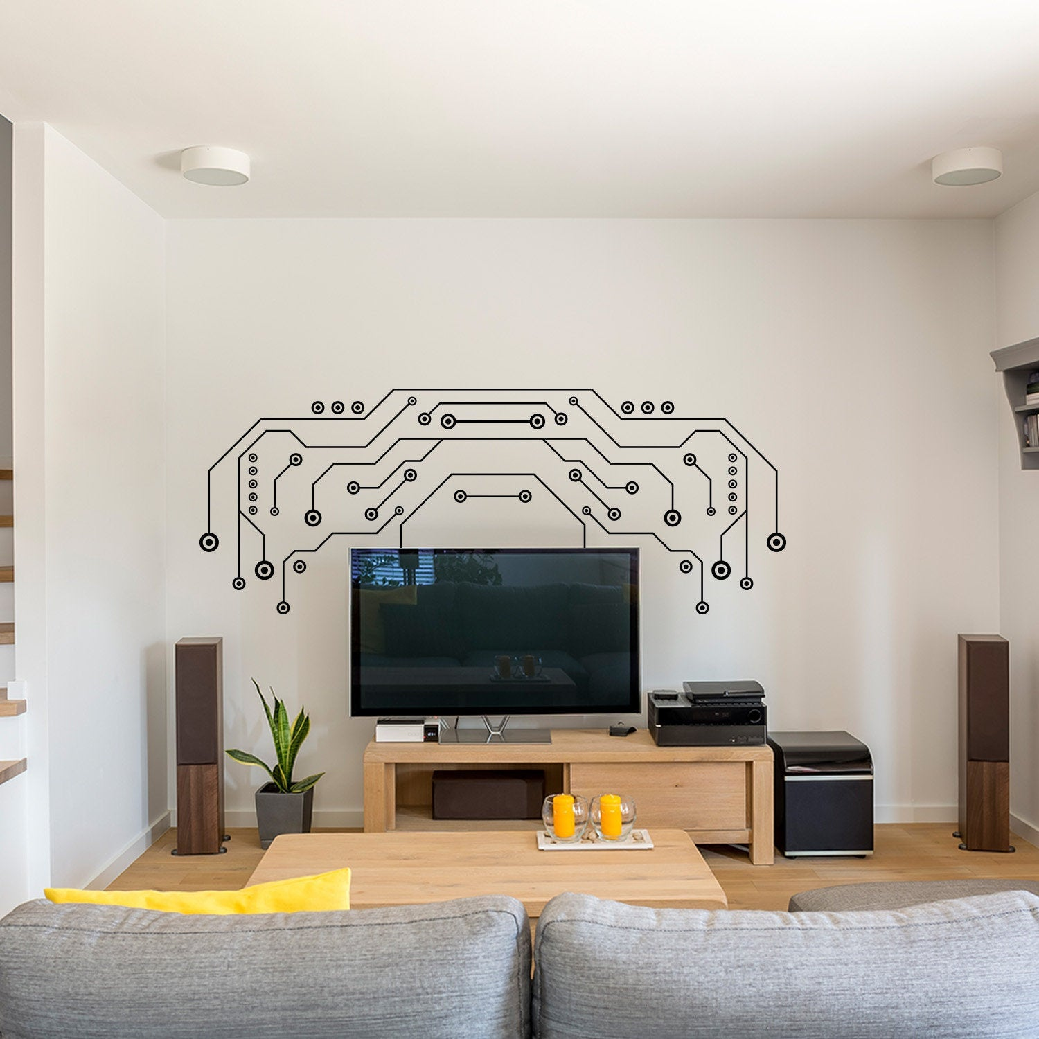 TV Frame Peel and Stick Wall Decal