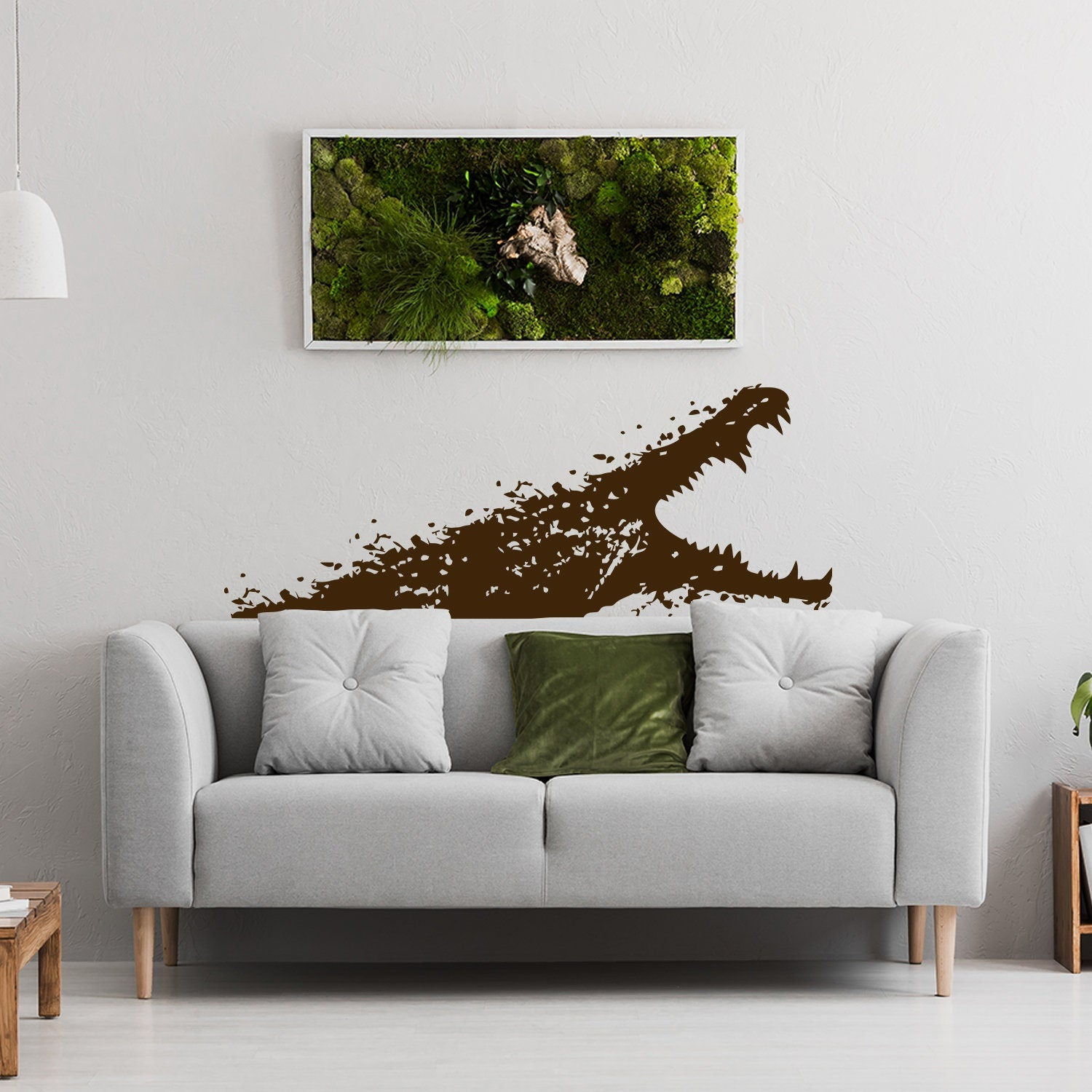 Alligator Wall Sticker – Peel and Stick Vinyl Animal Wall Decal for Kids’ Rooms and Play Spaces