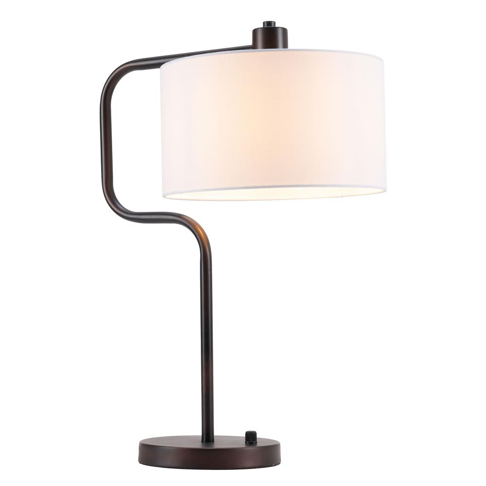 Middlemist Table Lamp – White with USB Charging