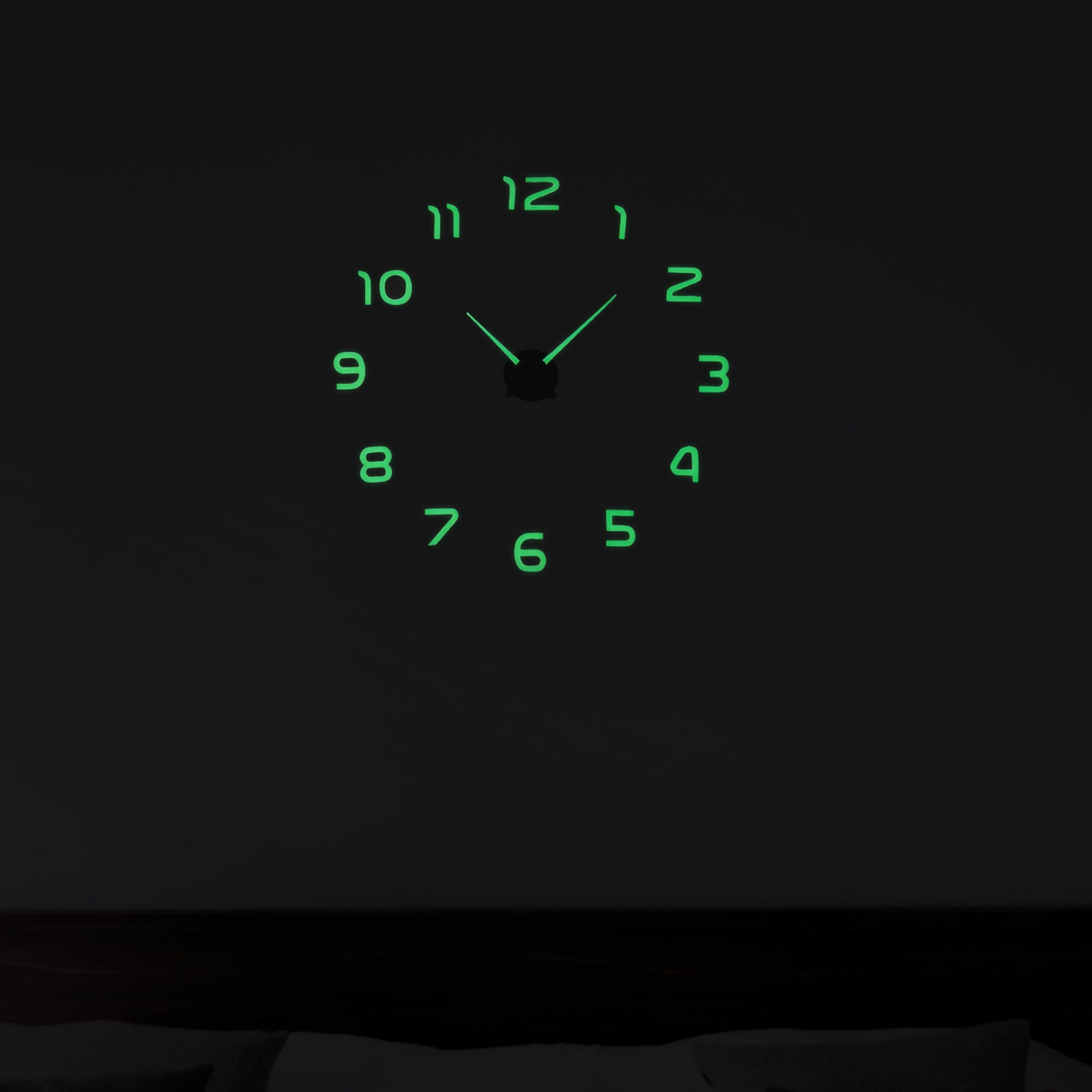 Modern Frameless 3D Dark Glow Wall Clock ~5405